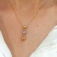 Gargantilha em Ouro 18k Tricolor