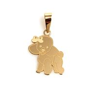 Pingente em Ouro 18k Pet Cachorro Poodle 