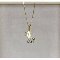 Pingente em Ouro 18k Cachorro Vazado