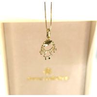 Pingente em Ouro 18k Menina com Trança
