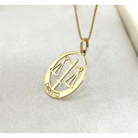 Pingente em Ouro 18k Medalha Oval Curso de Direito