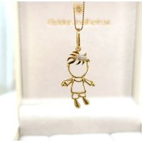 Pingente em Ouro 18k Amarelo e Branco Vazado