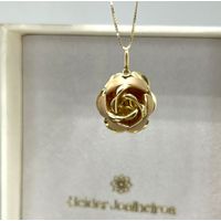 Pingente Flor em Ouro 18k Rosê e Amarelo