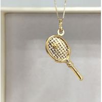 Pingente Raquete em Ouro 18k