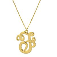 Gargantilha Pingente Letra com Corrente Elo Português - Ouro 18k 750