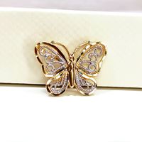 Pingente Borboleta Renda em Ouro 18k