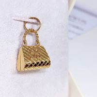 Pingente Bolsinha com Letra Personalizado