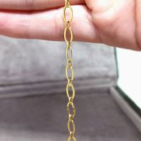 Pulseira em Ouro 18k Chapas Navete