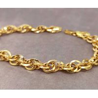 Pulseira em Ouro 18k Círculos Entrelaçados