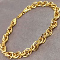 Pulseira em Ouro 18k Círculos Entrelaçados