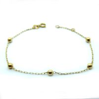 Pulseira de Bolinha - Ouro 18k 750