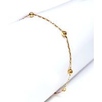 Pulseira de Bolinha - Ouro 18k 750