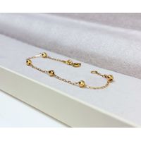 Pulseira de Bolinha - Ouro 18k 750