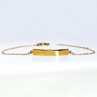 Pulseira Infantil Cadeado em Ouro 18k