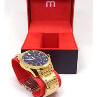 Relógio Mondaine Masculino de Pulso Dourado