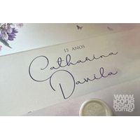 Convite 15 anos - Paris Catharina