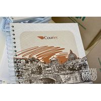 Caderno Pautado personalizável empresarial Courier 2023 - A4