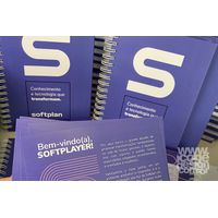 Caderno Pautado Personalizável Empresarial Softplan - 15x21cm