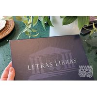 Convite Individual Super Luxo Letras Libras 2024