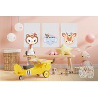 Kit 3 Quadros Infantil Animais III 20x30 