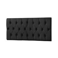 Cabeceira Painel Paris Estofada Capitone 1,40m Suede Preto - Incasa - Incasa Móveis