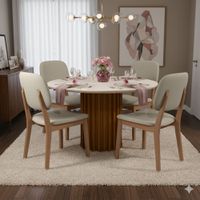Conjunto de Mesa Redonda ... - Incasa Móveis