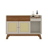 Buffet Linea Piemonte 2 Portas Freijo/Off White - Incasa Móveis