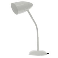 Luminária Flexível De Mesa Para 1 Lâmpada E27 Branca - JABU