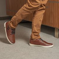 Sapatenis em Couro Masculino North - Brown/Café