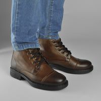 Bota Infantil Saara em Couro - Whisky
