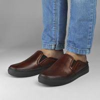Babuche Infantil Stratus em Couro - Brown