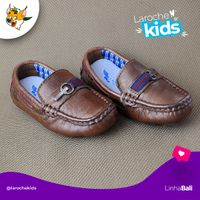 Mocassim Bali Babie de Couro - Brown/Vinho