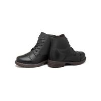 Bota Infantil Saara em Couro - Preto E L