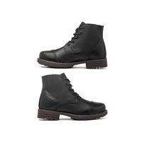 Bota Infantil Saara em Couro - Preto E L