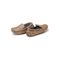 Mocassim Bali Babie de Couro - Areia/Café