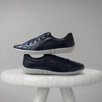 Sapatenis Caym Infantil Em Couro - Azul 