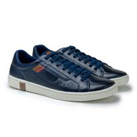 Sapatenis Casual em Couro Masculino North - Royal