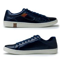 Sapatenis Casual em Couro Masculino North - Royal