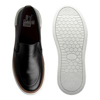 Slip On Iate Masculino Titanium em Couro - Preto