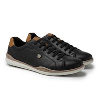 Sapatenis Masculino LRC Absolut - Preto + Gratis Relógio Digital Preto