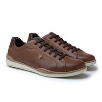 Sapatenis Masculino LRC Absolut - Brown + Gratis Relógio Digital Preto