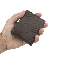 Carteira Furadinha Masculina Laroche em Couro - Tabaco