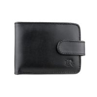 Carteira Botão Laroche Masculina em Couro - Preto