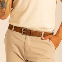 Cinto Laroche Masculino Luxo Tabaco