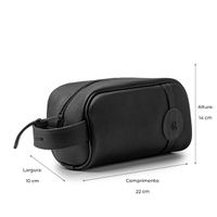 Necessaire Masculina em Couro Laroche - Preto