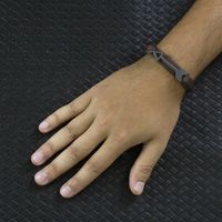 Pulseira Seta Laroche de Couro Masculina - Marrom