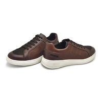 Sapatenis Casual Apolo em Couro Masculino - Marrom