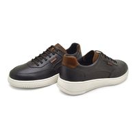 Sapatenis Casual Apolo em Couro Masculino - Café
