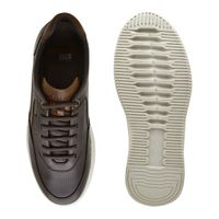 Sapatenis Casual Apolo em Couro Masculino - Café