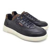 Sapatenis Casual Apolo em Couro Masculino - Royal